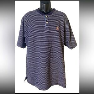 VTG Chaps Ralph Lauren Shirt Mens XLarge Blue Short Sleeve CRL Cotton‎